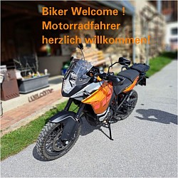 Biker sowie Radfahrer herzlich willkommen